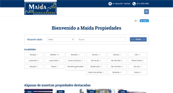 Desktop Screenshot of maidainmobiliaria.com.ar