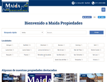 Tablet Screenshot of maidainmobiliaria.com.ar